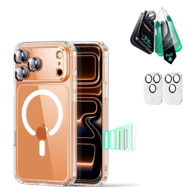 iPhone 17 Pro Max Bundle Classic Hybrid Magnetic Case (Camera Control) and Armorite Screen Protector - Clear
