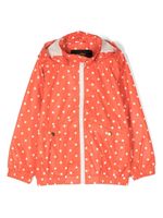 Mini Rodini veste imprimée à capuche - Orange