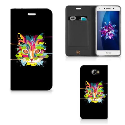Huawei Y5 2 | Y6 Compact Magnet Case Cat Color Huawei Y5 2 | Y6 Compact Magnet Case Cat Color