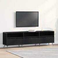 TV-kast Zwart eiken 150 x 30 x 44.5 cm Bewerkt hout