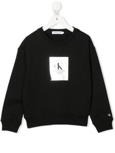 Calvin Klein Kids sweat en coton à logo imprimé - Noir