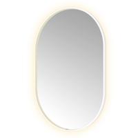 Hotbath &More Mirrors Oval LED Badkamerspiegel - Ovaal - 120 x 80 cm - Mat Wit