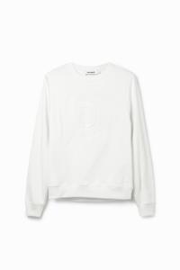 Sweatshirt logo reliëf - WHITE - XXL