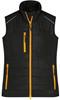 James & Nicholson JN1821 Ladies´ Hybrid Vest - /Black/Neon-Orange - 3XL