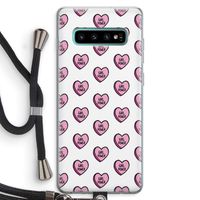 GIRL POWER: Samsung Galaxy S10 Plus Transparant Hoesje met koord