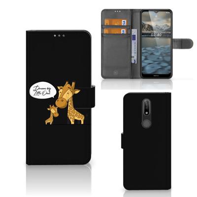 Nokia 2.4 Leuk Hoesje Giraffe Nokia 2.4 Leuk Hoesje Giraffe
