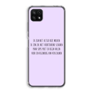 Regenboog: Samsung Galaxy A22 5G Transparant Hoesje