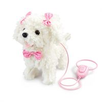 Pitter Patter Pets Walk Along poedel met strik