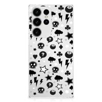 Silicone Back Case Samsung Galaxy S23 Ultra Silver Punk