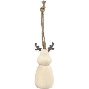 Creativ Company 58059 kerstornament Kerstbal Hout Beige 1 stuk(s)