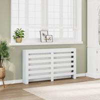 VidaXL Radiatorombouw 149x20x82 cm bewerkt hout wit