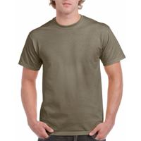 T-shirts kaki groen voor heren - zware 200gr kwaliteit - Basic shirts - Katoen - Korte mouwen