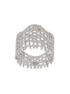 Aurelie Bidermann 18kt white gold Vintage Lace diamond ring - Métallisé