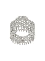 Aurelie Bidermann 18kt white gold Vintage Lace diamond ring - Métallisé