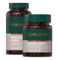 Bonusan Multi Vital Forte Actief + Bonusan Vitamine D3 25 - Combiset