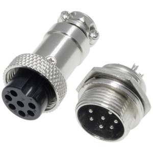 Pollin 453556 Ronde connector Bus, inbouw, Stekker Totaal aantal polen: 7 1 set(s)