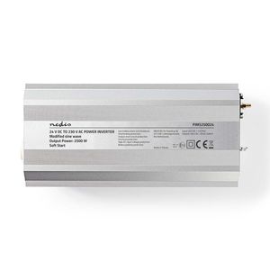 Nedis Inverter Gemodificeerde Sinusgolf | 24 V DC | 2500 W | 1 stuks - PIMS250024 PIMS250024