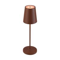 SLV Buiten tafellampVinolina Two roest - oplaadbaar - 1007695