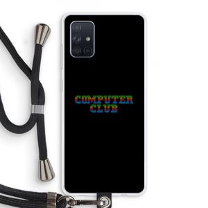 Retro: Samsung Galaxy A71 Transparant Hoesje met koord