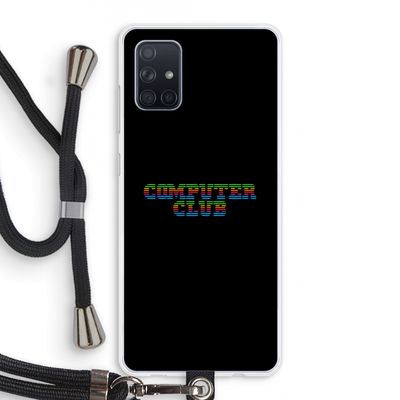 Retro: Samsung Galaxy A71 Transparant Hoesje met koord