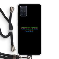 Retro: Samsung Galaxy A71 Transparant Hoesje met koord