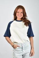 Ami Paris t-shirt UTS379.726 blanc creme/encre