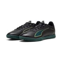 PUMA Ultra 6 Play Zaalvoetbalschoenen (IN) Zwart Donkergroen Lichtgroen