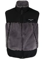 Comme des Garçons Homme débardeur Sherpa à patch logo - Gris