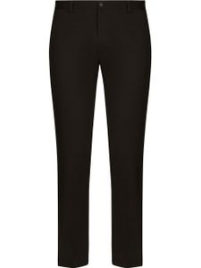 Dolce & Gabbana pantalon de costume en gabardine - Noir