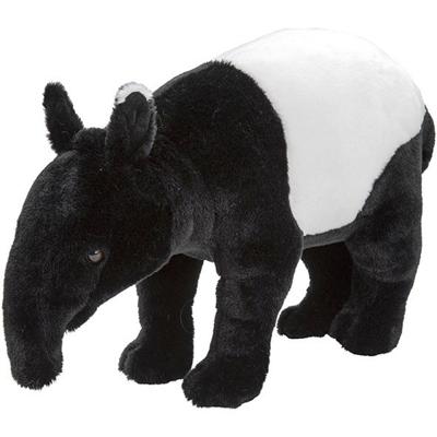 Nature Planet pluche zwart/witte tapir knuffel - 26 cm - Dieren Nature Planet pluche zwart/witte tapir knuffel - 26 cm - Dieren
