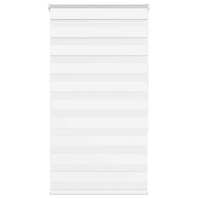 VidaXL Zebra rolgordijn 80x150 cm stofbreedte 75,9 cm polyester wit