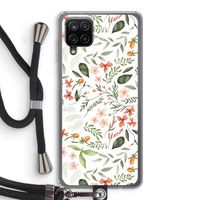 Sweet little flowers: Samsung Galaxy A12 Transparant Hoesje met koord
