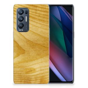 OPPO Find X3 Neo Bumper Hoesje Licht Hout