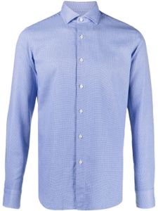 Xacus long-sleeve cotton shirt - Bleu