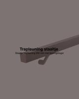 Staaltje trapleuning vierkant 40x40mm gun metal Staaltje trapleuning vierkant 40x40mm gun metal