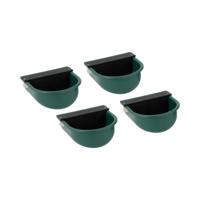 Waterbakken - 4 stuks - 2,8 liter - kunststof - kleppendeksel
