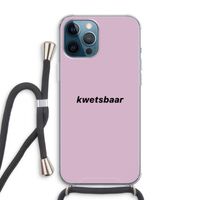 kwetsbaar: iPhone 12 Pro Max Transparant Hoesje met koord