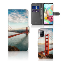 Samsung Galaxy A71 Flip Cover Golden Gate Bridge