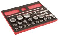 Bahco Foaminlay Fit&Go 3/3 met doppen en toebehoren 3/4" - 26-delig - FF1A2301