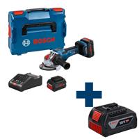 Bosch Professional GWX 18V-15 PSC Accu Haakse Slijper 125mm 18V 8.0Ah in L-Boxx - 06019H6G01