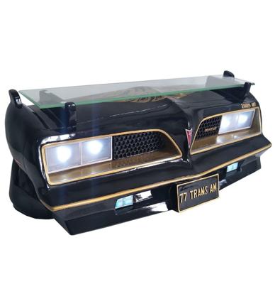 1977 SE Pontiac Trans Am Autoneus Als Muurplank Zwart/Goud