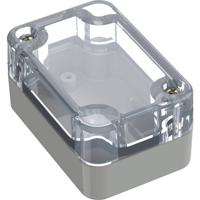 TRU COMPONENTS 6U07060403139 TC-13865044 Industriële behuizing 60 x 40 x 30 Polycarbonaat Transparant, Lichtgrijs 1 stuk(s)