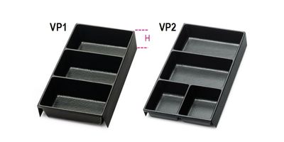 Beta Voorgevormde kunststof inzetbakken voor kleine delen voor alle modellen gereedschapskisten: C22, C23, C23C VP1 - 088880351