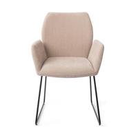 Jesper Home Misaki eetkamerstoel Sand Strand slide black