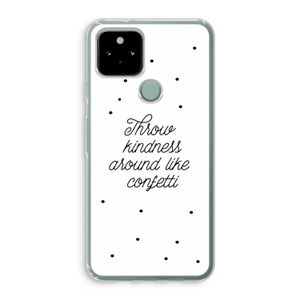Confetti: Google Pixel 5 Transparant Hoesje