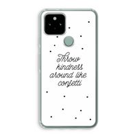 Confetti: Google Pixel 5 Transparant Hoesje
