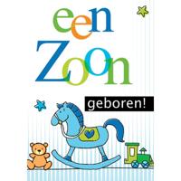 Wenskaarten Geboorte zoon pak a 10 stuks Wenskaarten Geboorte zoon pak a 10 stuks