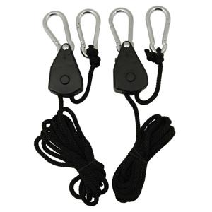 Benson Takel met ratel en touw - set van 2x stuks - 2 meter - 34 kg