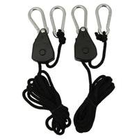 Benson Takel met ratel en touw - set van 2x stuks - 2 meter - 34 kg Benson Takel met ratel en touw - set van 2x stuks - 2 meter - 34 kg