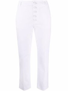 DONDUP pantalon droit à boutonnière - Blanc